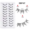 10 Pares de Pestañas Postizas Pequeñas tipo Cómic, Naturales, Largas y Ligeras, Pestañas de 0.04mm, Par de Pestañas Abuela Conejo
