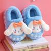 Chinelos de Algodão de Inverno para Crianças Meninos e Meninas Forrados com Lã Conforto Caseiro Sapatos de Algodão Desenho Animado para Crianças Sola Macia Antiderrapante Chinelos de Algodão para Bebê