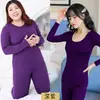 Pijama Mais Popular do Sudeste Asiático para Mulheres, Roupa Íntima Térmica para Mulheres, Tamanhos Grandes e Extra Quente Fleece Lã M~5XL