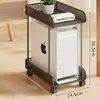 Soporte para Host de Computadora con Ruedas para Estación de Trabajo de Escritorio en Casa, Base Móvil para Chasis, Bandeja Organizadora