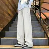 Pantalones Casuales Delgados de Caída para Adelgazar Hombres Mujeres Otoño Delgados Frescos Elásticos de Seda de Hielo Sueltos Modernos de Pierna Recta