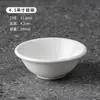 Tigela de Cerâmica Espessa com Listras Verticais, Tigela de Arroz Doméstica, Tigela Pequena, Tigela Pequena para Sopa, Estilo Minimalista Branco, Atacado para Hotéis e Restaurantes, Tigela para Molho