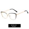 95732 nuevas gafas anti-luz azul para mujer, gafas lisas, gafas para miopía, monturas de metal, venta al por mayor