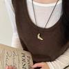 Minimalismo ~ Colgante de Maíz Coreano Collar Largo Personalidad Única Cadena de Lana Otoño e Invierno Accesorios Elegantes para Colgar en el Cuello