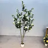 Árvore de Camélia Artificial Planta Verde em Vaso Decoração para Casa Sala de Estar Planta Verde de Chão Ornamento Flor Artificial Árvore de Camélia