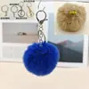 Em Estoque, Pingente de Bola de Pelo Falso de Coelho, Acessório de Bola de Pelúcia para Roupas, Sapatos, Chapéus, Chaveiros e Decorações de Bolsas
