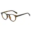 Armazón de Gafas para Miopía Tr90 Nuevo Elegante Retro Marco de Gafas Planas Retro de Calle de Moda para Hombres y Mujeres Se Puede Combinar con Graduación