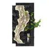 Pintura Decorativa de Entrada para Plantas Verdes Hidropónicas Pasillo de Nueve Peces con Luz Pintura Colgante Tridimensional Versión Vertical Pintura de Luz Luminosa Venta al por Mayor Oem