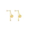 Pendientes Vietnam Shajin Marea Nacional Estilo de Corte Borla Loto Flor de Loto Pendientes Temperamento Femenino Joyería Transfronteriza a Largo Plazo