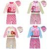 Traje de baño flotador 26 modelo nuevo traje de baño para niños para niñas, traje de baño de dos piezas con mangas largas y cremallera frontal para niñas pequeñas