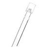 2*5 * 7MM cuadrado transparente monocromático en línea luz indicadora LED perla de luz diodo emisor de luz pata larga pata corta luz de encendido