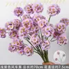 Flores Artificiais Coloridas Estilo Monet Flores Falsas Atacado Verde Roxo Arranjo de Casamento Cenário Decoração de Paisagismo