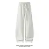 Otoño 2026 Nuevo Estilo Pantalones de Guadaña Patchwork Estilo Americano Blanco M-5XL HK26815-TeP31
