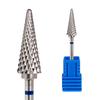 Nova fábrica de aço de tungstênio cabeça de polimento de unha remoção de esmalte superfície remoção de esmalte de unha aço de tungstênio passo longo cônico cabeça redonda dentes cruzados