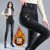 Leggings Imitación Mezclilla para Mujer para Usar como Ropa Exterior, Leggings Estampados Slim y Versátiles Otoño e Invierno, Pantalones Tipo Lápiz de Cintura Alta Talla Grande Transfronterizos