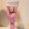 Venta al por mayor de fábrica Regalo transfronterizo Día de la Madre San Valentín Hierba Flores secas Rosa Clavel Flores de jabón Ramo mixto terminado