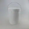 Barril Plástico Redondo 20L Barril Selado Branco com Tampa Barril para Óleo de Motor Tinta Galão Barril Químico