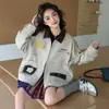 Chaqueta para Niña Primavera y Otoño 2026 Nuevo Estilo Motocicleta Infantil Moda Súper Linda Holgada Chaqueta Top Conjunto de Tres Piezas