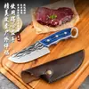 [Cuchillo de ballena azul de aspecto elegante] cuchillo multiusos de ballena azul forjado a mano cuchillo para carne cuchillo para huesos cuchillo de colección
