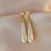 Brincos de Tassel Longos com Pérolas Estilo Francês para Mulheres, Brincos Vintage de Luxo Leve de Alta Qualidade, Acessórios Elegantes e Versáteis