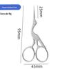 Tesoura Redonda para Pelos do Nariz em Aço Inoxidável, Tesoura para Barba, Aparador de Pelos do Nariz, Tesoura de Maquiagem, Tesoura para Sobrancelhas, Tesoura Pequena para Barba, Tesoura de Sobrancelha para Beleza