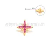 Aretes de Aleación de Titanio G23 Estrella de Nueve Puntas, Clavos para Cartílago de la Oreja, Clavos para la Lengua, Clavos para el Labio, Clavos para la Ceja, Clavos para el Pezón, Joyería Piercing Personalizada al por Mayor