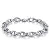 Pulseira de Prata 925 com Seis Caracteres de Palavras Verdadeiras Masculina Tendência Simples Única Personalidade Criativa Feminina ins2021 Ano Novo