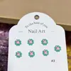 Joyería para Arte de Uñas de Resina Dibujos Animados Dinosaurio Comida Linda Juguete Joyería para Uñas Aretes Funda para Teléfono Móvil Accesorios de Uña Portátiles