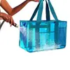 Bolsa de Playa Transparente Iridiscente para Mujer Transfronteriza, Bolsa Tote Grande de PVC Impermeable para Piscina y Viajes