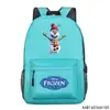 Directo de fábrica Mochila estampada de Frozen mochila de animación para escuela primaria bolsa de dibujos animados con estampado en caliente gran capacidad