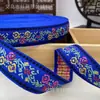 Cinta de lazo hecha a mano para bricolaje de 2.1-2.5 cm, estilo minoritario, cinta de jacquard bordada, accesorios para el cabello, tocado