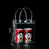 Dia das Crianças Bolsa Tote Transparente de PVC Personalizada para Doces e Presentes Botão de Pressão Plástico Bolsa para Embalagem de Cosméticos