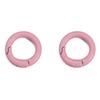 Candy color alloy paint round keychain abertura anel primavera fivela DIY handmade mobile phone chain bag gancho fivela