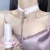 Huesos de Cachorro y2k Subcultura Chica Caliente Dulce Fresco Anillo para el Cuello Gargantilla Collar Estilo Punk Femenino Correa de Tracción