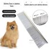 Pente de Aço para Animais de Estimação Pente de Fileira 1 Suprimentos Profissionais de Banho para Cães de Estimação Pente de Ferro Aço Inoxidável Teddy Samoyed Liso