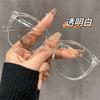 Óculos de Armação Grande Lisos Estilo Xiaoxiang Óculos Anti-Luz Azul Femininos Podem ser Equipados com Armação para Lentes de Miopia Armação Fina para Rosto Estreito Óculos Olho de Gato