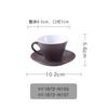 Conjunto de xícara e pires de café cerâmica cor sólida esmalte simples nórdico Xícara de chá casa cafeteria estilo europeu Caneca com mudança de cor personalizada Utensílios para bebidas