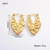 Pendientes Populares Europeos y Americanos de Acero Inoxidable para Mujer, Lujo Accesible Pendientes Elegantes Retro Transfronterizos U Joyería de Acero de Titanio de Gama Alta