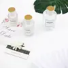 Frasco Dispenser de Perfume Cilíndrico Clássico com Listras Verticais 30ml/50ml/100ml Borrifador de Vidro Tipo Push