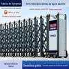 Fábrica de Porta Retrátil Elétrica Porta Elétrica Trilho Sem Rastreamento de Liga de Alumínio Portão Escolar Industrial Porta de Correr Porta Retrátil Porta Automática