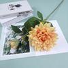 Nova flor artificial dalihua de duas cabeças, arranjo de flores florais para casamento, salão de casamento, decoração de mesa, comércio exterior