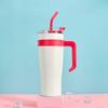 Taza para automóvil de tres generaciones de 40 oz transfronteriza de acero inoxidable 30440 taza con asa de gran capacidad taza térmica Big Mac taza para automóvil