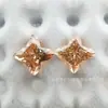Trevo de Quatro Folhas Colorido Corte Radiante Zircônia Pedra Solta Zircônia Cúbica Acessórios de Joias Transfronteiriços Acessórios de Pedras Preciosas