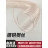 Conducto de Aire de Poliuretano PU Grabador Cable de Acero Chapado en Cobre Manguera Flexible Transparente Manguera de Vacío para Virutas de Madera Telescópica Ventilación Grosor 0.63mm