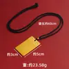 Colgante de Unicornio Chapado en Oro, Retención de Color Duradera, Collar de Bestia Auspiciosa de Aleación de Cobre, Estilo Pareja, Joyería Realista