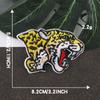 Etiqueta bordada por computadora, insignia, accesorios de ropa, parches adhesivos, zapatos y sombreros, accesorios de equipaje, pegatinas de tela bordadas con cabeza de tigre