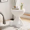 Mesita de Noche Estilo Crema para Uso en Casa, Mesa Lateral para Sofá, Gabinete de Almacenamiento Simple Moderno para Mesita de Noche en Dormitorio, Estante de Almacenamiento para Casa de Alquiler