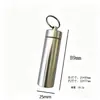 Porta-Palitos de Liga de Alumínio em Estoque, Frasco Estreito para Armazenamento de Cotonetes, Recipiente Selado de Alumínio à Prova d'Água para Uso Externo