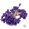 Plástico Morado Flor Artificial Hecha a Mano Material DIY Boda Cabeza de Flor de Espuma de Plástico Estambres de Ramo Artificial