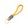 Colgante Llavero de Cuerda Trenzada de Nylon Anudada Bloque de Color Correa Corta para Teléfono Desmontable Accesorio de Correa Colgante Anti-Pérdida